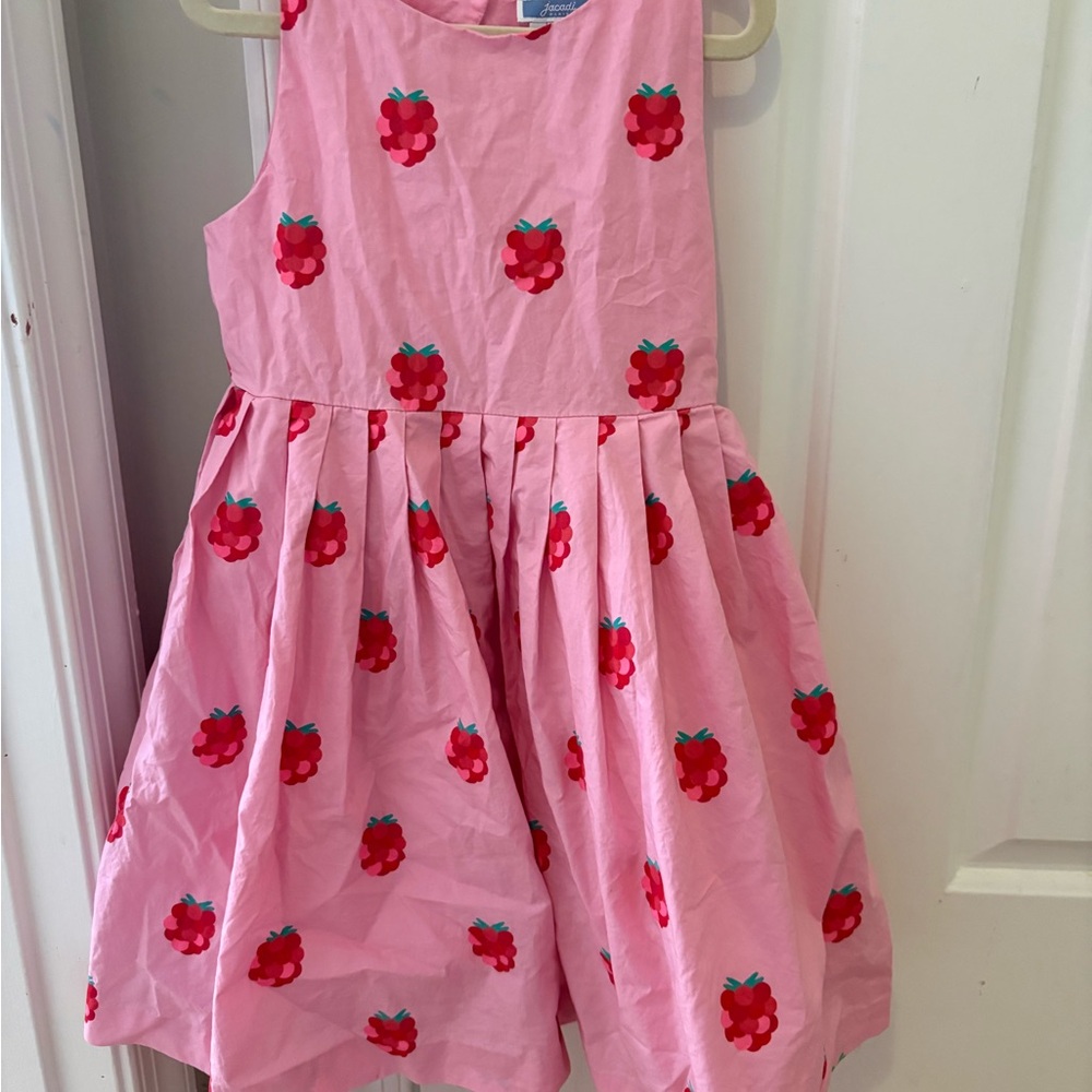 Jacadi Girls  Raspberry Print Dress